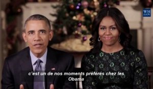 Les Obama, et leurs chiens, présentent des voeux de Noël très personnels