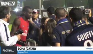Les joueurs du PSG à la rencontre de leurs supporters à Doha