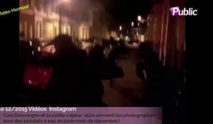 Exclu Vidéo : Cara Delevingne et St.Vincent : Elles arrosent les photographes en plein mois de décembre !