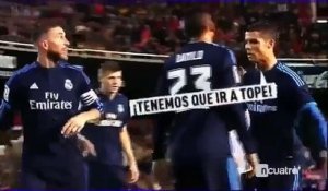 La prise de bec entre Cristiano Ronaldo et Sergio Ramos lors de Valence - Real Madrid