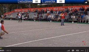 Mondial à pétanque de Millau 2015 : Quart de finale Nouzeran vs Lahatra