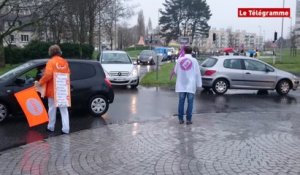 Brest. Des grévistes du CHU ont manifesté boulevard de l'Europe