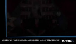 David Bowie décédé : Son ex-femme fond en larmes à la télévision à l'annonce de sa mort (Vidéo)