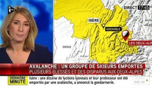 Avalanche en Isère: 5 lycéens toujours portés disparus - 2 morts et 3 blessés