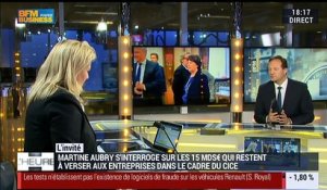 Aubry appelle le gouvernement à reconsidérer le versement aux entreprises du CICE – 14/01