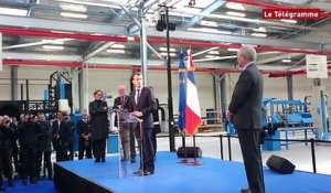 Ergué-Gabéric (29). BlueBus : Le discours inaugural d'Emmanuel Macron