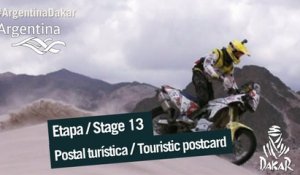 Stage / Etape 13 –  Touristic postcard  / Carte postale touristique