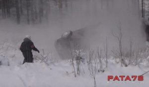 Accident sur accident dans ce virage - Rallye Jari-Pekka , Heinola