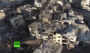 L’EXCLUSIF de RT : images de dévastation à Homs filmées par drone