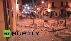 Des rues jonchées de gravats après le tremblement de terre qui a touché l’Espagne et le Maroc