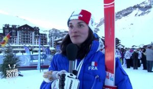 Tignes 2016 - Zone Mixte de Marie Bochet Médaille d'or en Super-G