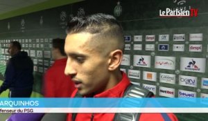 Saint Etienne - PSG (0-2). Marquinhos: «Toujours difficile de gagner ici»