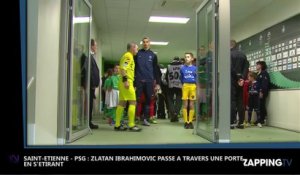 Saint-Etienne – PSG : Zlatan Ibrahimovic passe à travers une porte en s’étirant (vidéo)