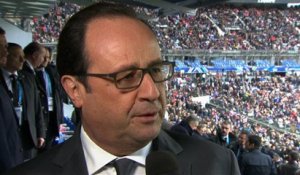 Interview lors du match France-Italie au Stade de France