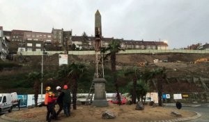 Boulogne-sur-Mer : l'obélisque de Nausicaa touché par la tempête