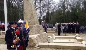Cérémonie du combat du Bois des Caures à Verdun pour le centenaire du début des combats
