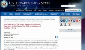 Etats-Unis et Russie annoncent un cessez-le-feu en Syrie le 27 février
