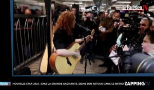 Nouvelle Star 2015 : Emji la gagnante de l'émission, signe son grand retour dans le métro (Vidéo)