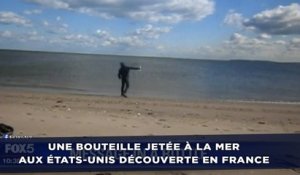 Une bouteille jetée à la mer aux États-Unis découverte en France