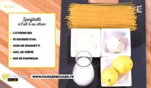 Recette : spaghettis au citron et à l'ail