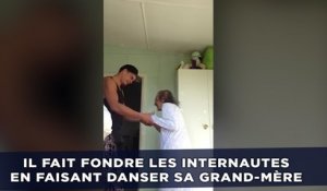 Il fait fondre les internautes en faisant danser sa grand-mère