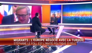 Stéphane Le Foll sur les négociations UE / Turquie: "C'est un accord absolument nécessaire"