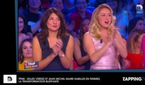 TPMP : Jean-Michel Maire et Gilles Verdez habillés en femmes, la transformation bluffante (vidéo)