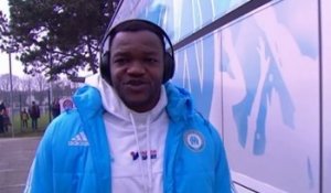 L'arrivée du bus des Olympiens à Lorient