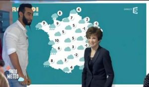 "C à Vous" : La Fouine et Catherine Laborde présentent la météo !