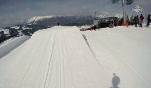 SFR Freestyle Tour : caméra embarquée de David Bonneville sur le slopestyle de La Clusaz