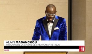 Alain Mabanckou donne sa leçon inaugurale au Collège de France