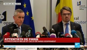 Attentats de Paris : conférence commune des procureurs de Paris et de Belgique sur les progrès de l'enquête
