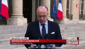 Bernard Cazeneuve annonce un renforcement du dispositif de sécurité en France après les attaques à Bruxelles