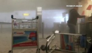 Attaques à Bruxelles : scènes de chaos à l'intérieur de l'aéroport de Zaventem