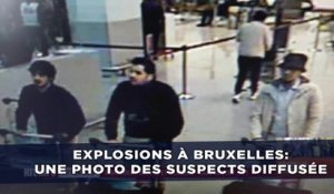 Explosions à Bruxelles: Une photo des suspects diffusée