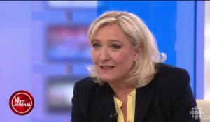 L'interview de Marine Le Pen à Radio-Canada - Le Petit Journal du 24/03 - CANAL +