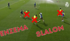 Le slalom brillant de Benzema à l'entraînement