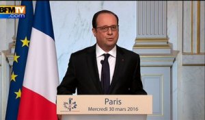 Hollande: "J'ai décidé de clore le débat constitutionnel"