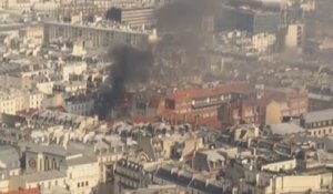 Un immeuble parisien en flammes après une explosion, les images impressionnantes (vidéo)