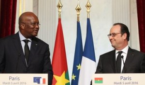 Déclaration conjointe avec Roch Marc Christian Kaboré, président du Burkina Faso