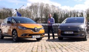 Nouveau Renault Scenic 4 vs. Citroën C4 Picasso : le premier comparatif vidéo [DESIGN, HABITACLE, INTERIEUR]