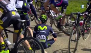 Paris-Roubaix : chute à l'arrière du peloton