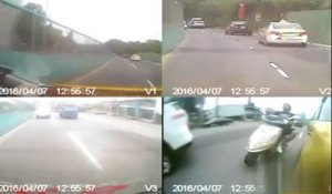 Road Rage : il emmerde un taximan et se fait percuter