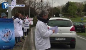 Des salariés manifestent pour garder leur patron