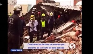 Séisme en Equateur: course contre la montre pour retrouver des survivants