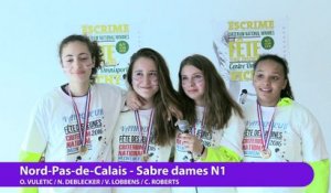 Nord Pas de Calais, vainqueur sabre dames par équipe #fdjescrime 2016