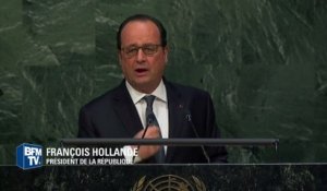 COP21: à l'ONU, Hollande s'engage à ce qu'un prix du carbone soit fixé "le plus vite possible"