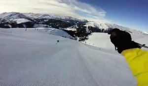 Un skieur dévale 1200 mètres de piste sans ses skis