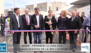 AGDE - 2016 - - 24 NOUVEAUX LOGEMENTS SOCIAUX INAUGURÉS À LA RESIDENCE « L’AUTEUR »