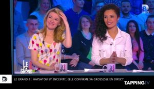 Le Grand 8 : Hapsatou Sy enceinte, elle confirme sa grossesse en direct ! (Vidéo)